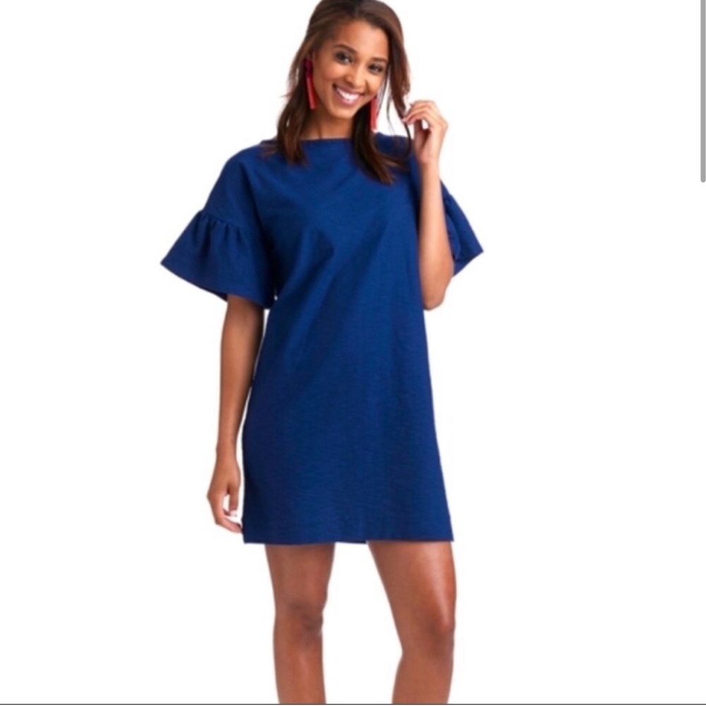 Vineyard Vines Blue Bell Sleeve Dress